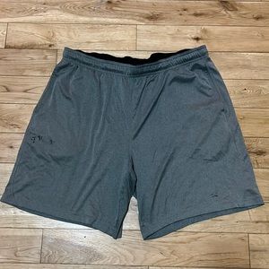 Grey shorts, not sure what brand, size XL